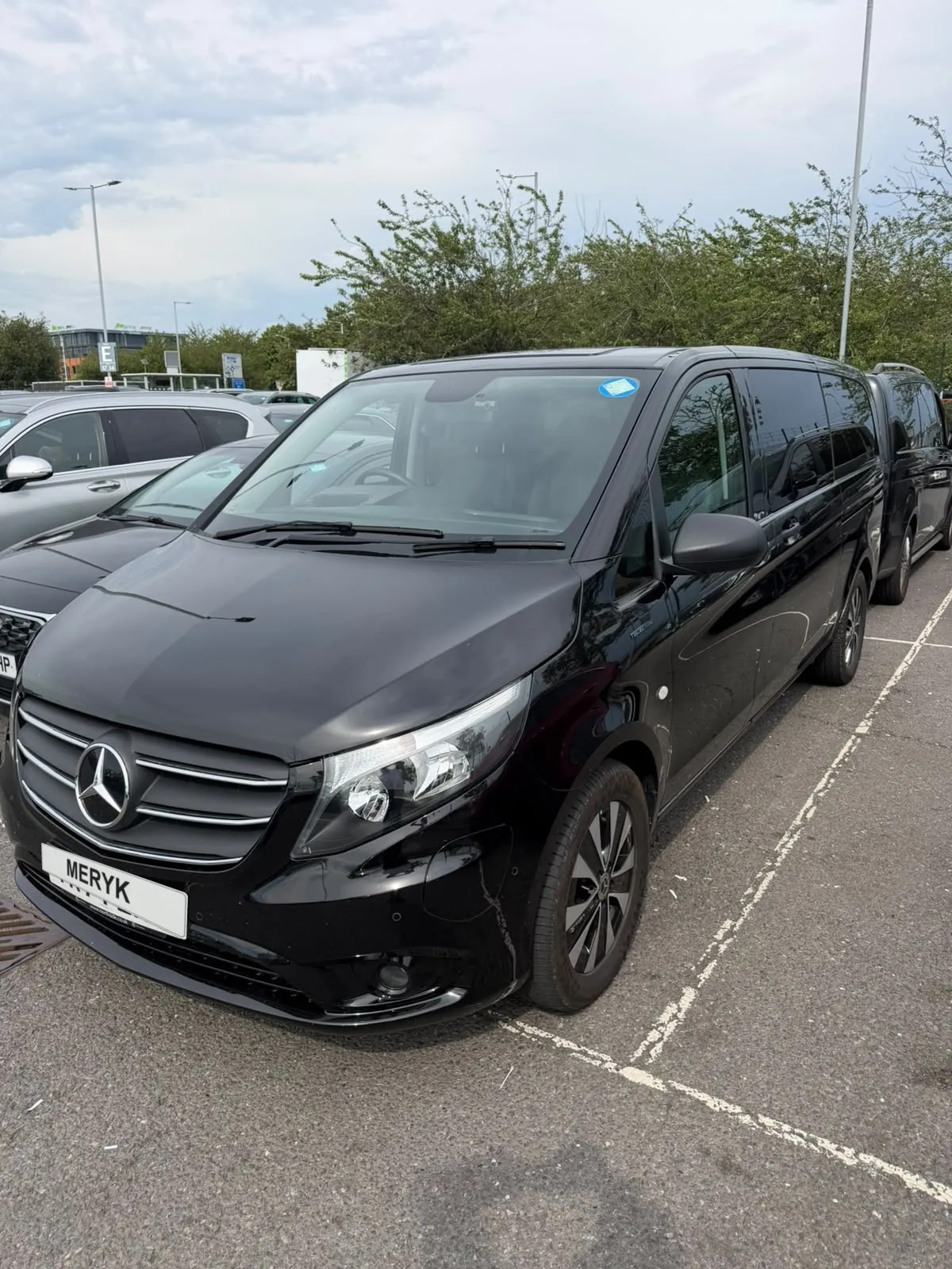 Mercedes Vito with a MERYK number plate